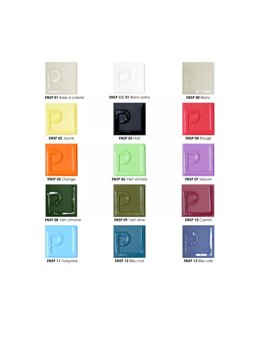 ENGOBE FAÏENCE SANS PLOMB BASE À COLORER ENSP01