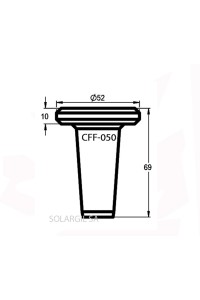 CUPLOCKS MODELE CONIQUE Ø EXT 52 X H 69 MM