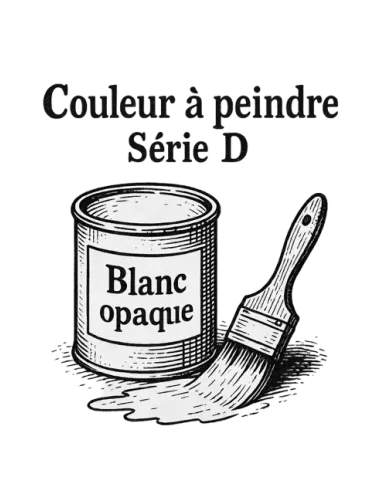 COLORANT Série D BLANC OPAQUE  D60