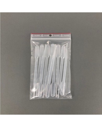 PIPETTE A BULBE POLYPROPYLENE 7ML graduées a 3ml LOT DE 10 UNITES