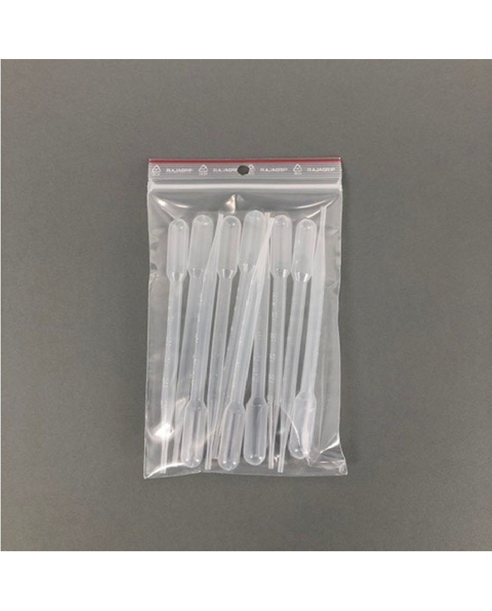 PIPETTE A BULBE POLYPROPYLENE 7ML graduées a 3ml LOT DE 10 UNITES