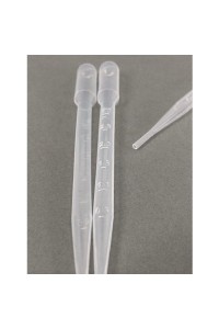 PIPETTE A BULBE POLYPROPYLENE 7ML graduées a 3ml LOT DE 10 UNITES