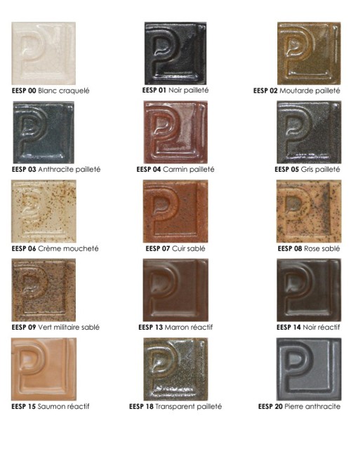 ÉMAIL FAÏENCE LIQUIDE OPAQUE À EFFET SS PLB RÉACTIF NOIR 1KG EESP14LL