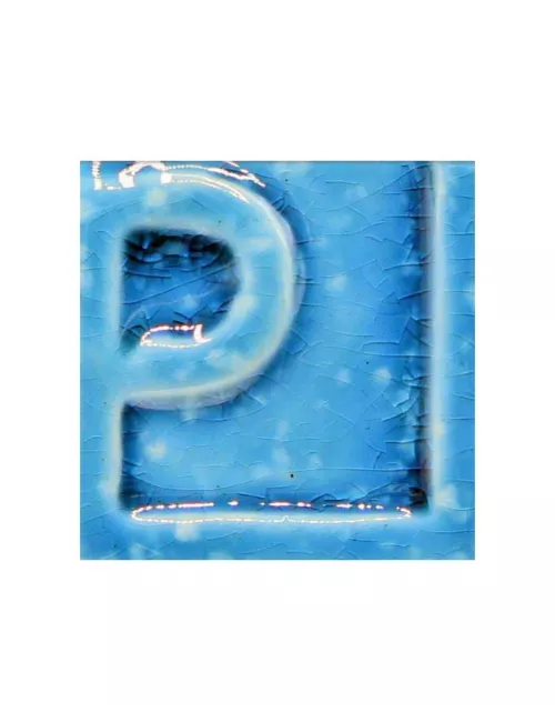 ÉMAIL FAÏENCE LIQUIDE OPAQUE À EFFET SS PLB MOUCHETÉ TURQUOISE 250GR
