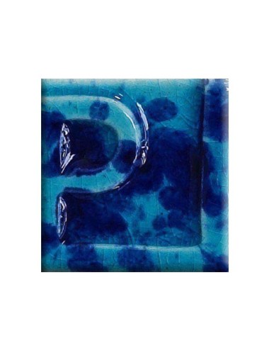 ÉMAIL FAÏENCE LIQUIDE OPAQUE À EFFET MOUCHETÉ BLEU-FONCÉ 250GR PSE309