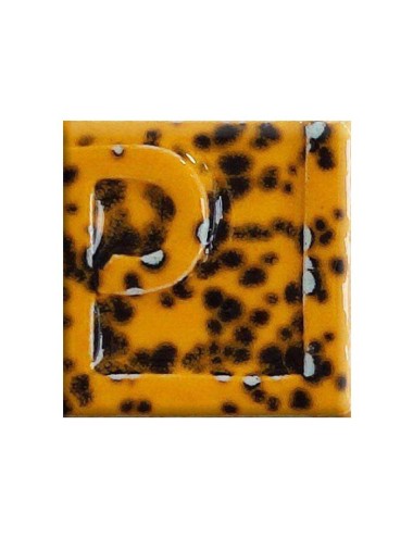 ÉMAIL FAÏENCE LIQUIDE OPAQUE À EFFET MOUCHETÉ NOIR-JAUNE 250GR PSE24