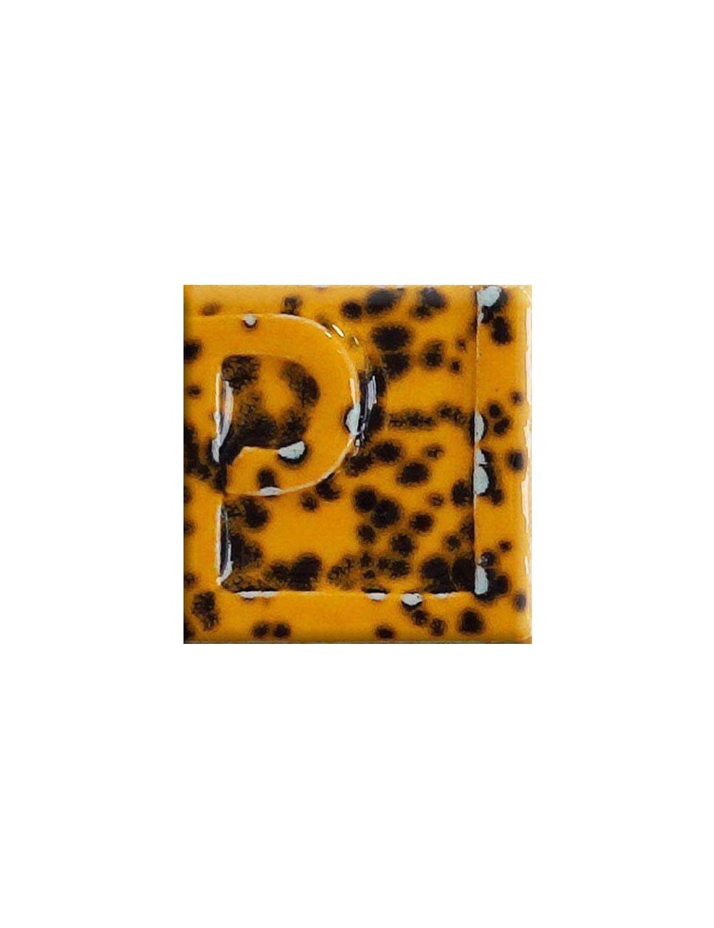 ÉMAIL FAÏENCE LIQUIDE OPAQUE À EFFET MOUCHETÉ NOIR-JAUNE 250GR PSE24