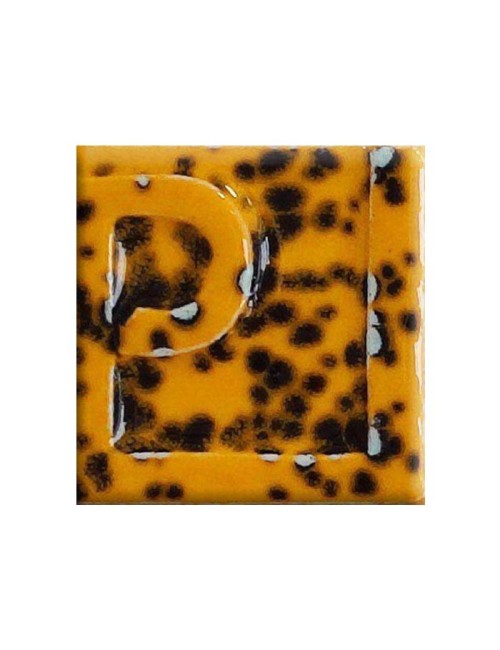 ÉMAIL FAÏENCE LIQUIDE OPAQUE À EFFET MOUCHETÉ NOIR-JAUNE 250GR PSE24