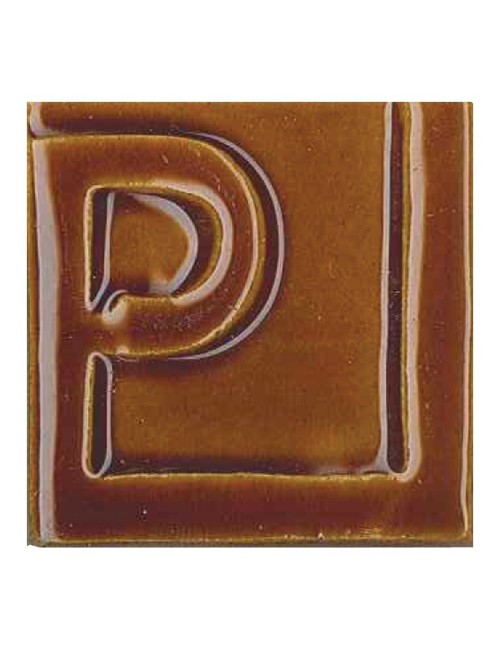 ÉMAIL FAÏENCE TRANSPARENT BRILLANT BRUN COGNAC CLAIR 5282