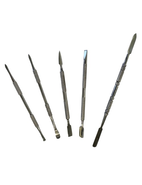KIT 5 OUTILS INOX DOUBLE L.120 ET 165mm