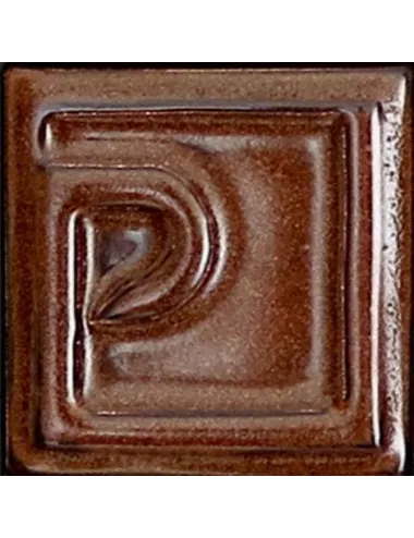 ÉMAIL FAÏENCE À EFFET AVENTURINE SS PLB BRIL. LUSTRE MARRON E21017/87