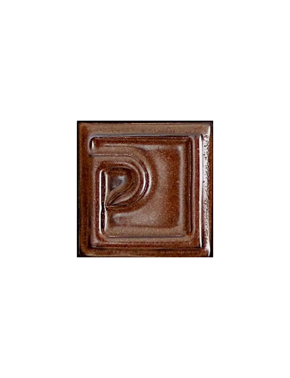 ÉMAIL FAÏENCE À EFFET AVENTURINE SS PLB BRIL. LUSTRE MARRON E21017/87