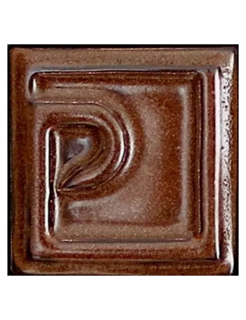 ÉMAIL FAÏENCE À EFFET AVENTURINE SS PLB BRIL. LUSTRE MARRON E21017/87