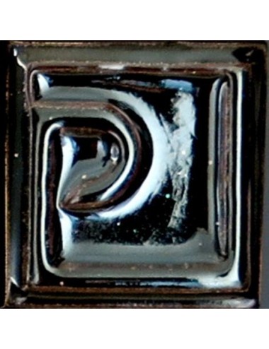 ÉMAIL FAÏENCE À EFFET AVENTURINE SS PLB BRIL. LUSTRE NOIR E21017/69