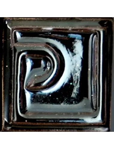 ÉMAIL FAÏENCE À EFFET AVENTURINE SS PLB BRIL. LUSTRE NOIR E21017/69