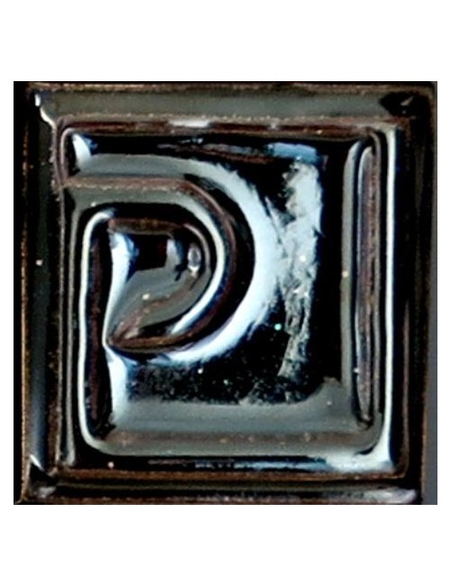 ÉMAIL FAÏENCE À EFFET AVENTURINE SS PLB BRIL. LUSTRE NOIR E21017/69