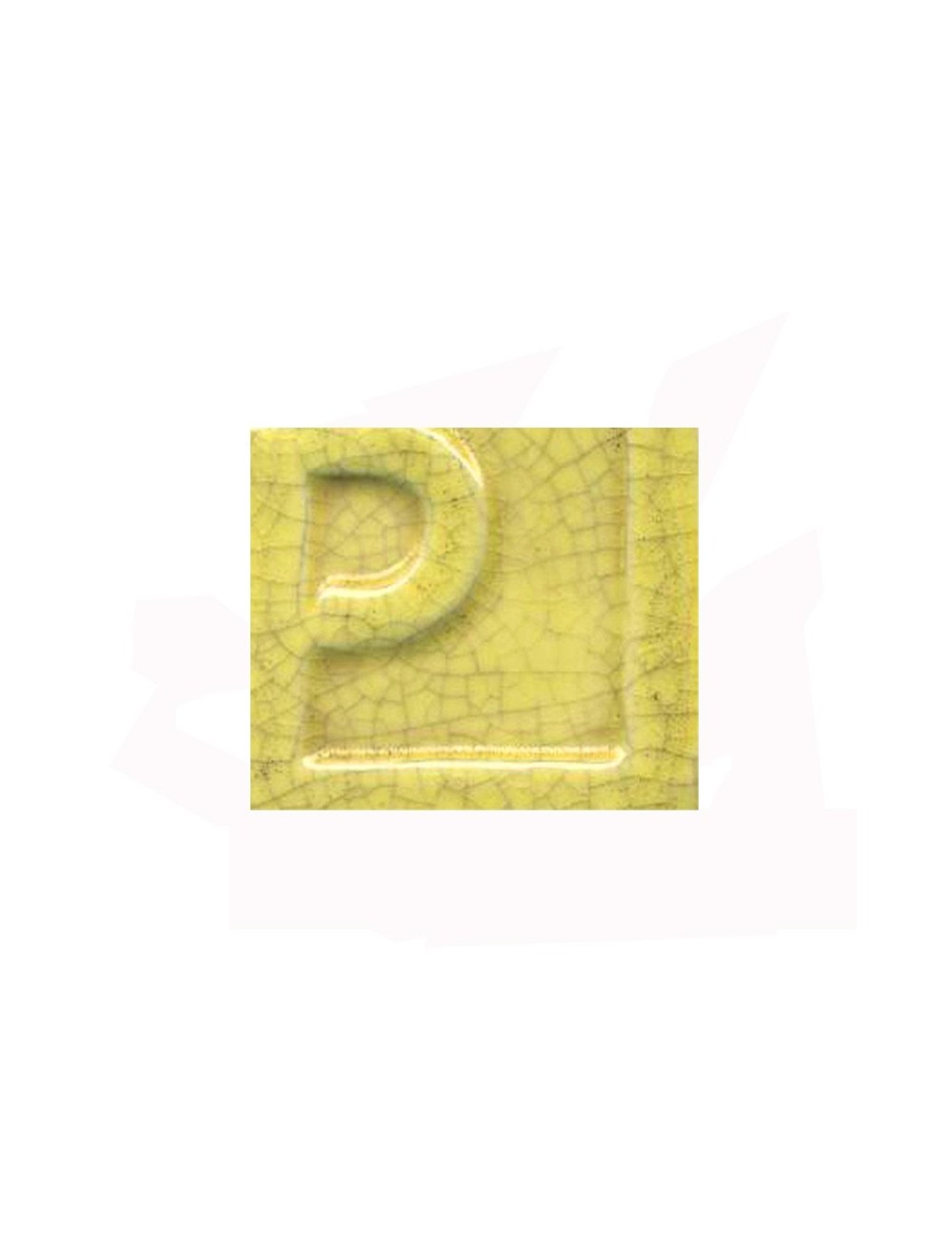 ÉMAIL FAÏENCE & RAKU CRAQUELÉ JAUNE 5669