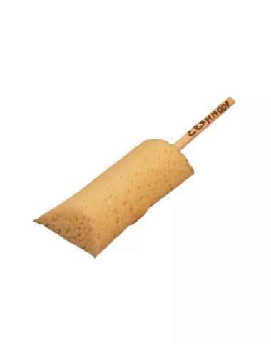 EPONGE MANCHE BOIS 1/2 GOUTTE D EAU EMBOUT DIAM 50 MM L 110 MM