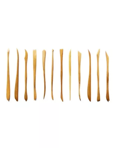 KIT 12 EBAUCHOIRS FINS EN BOIS