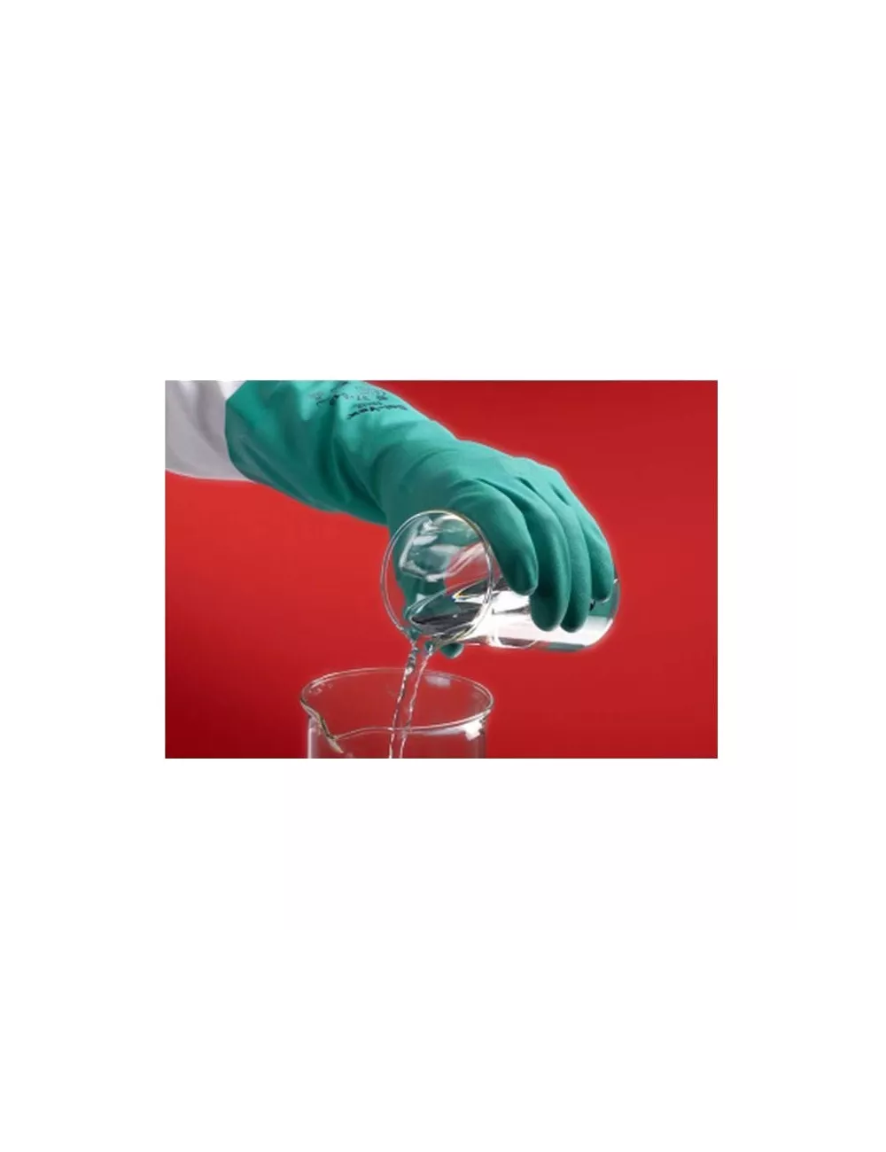 GANTS PVC MANIPULATION FIBRE OU LIQUIDE L 330 MM TAILLE 7