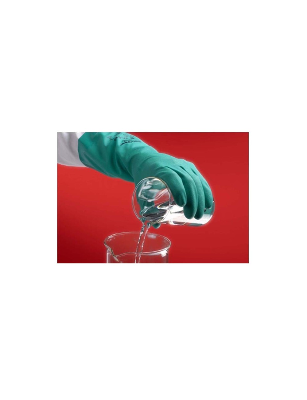 GANTS PVC MANIPULATION FIBRE OU LIQUIDE L 330 MM TAILLE 9