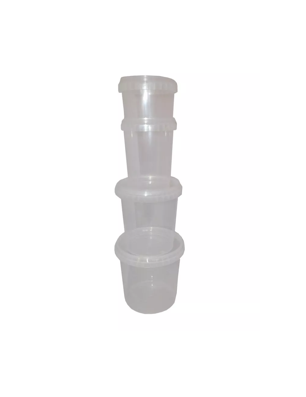 POT PLASTIQUE AVEC COUVERCLE ETANCHE 520ML