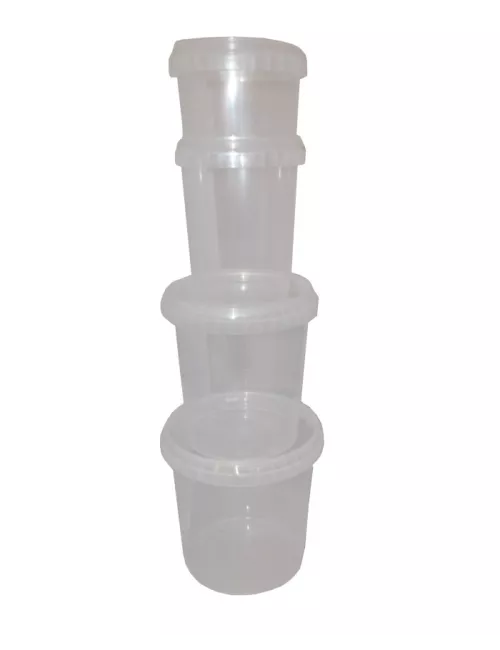 POT PLASTIQUE AVEC COUVERCLE ETANCHE 520ML