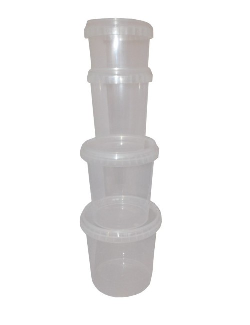 POT PLASTIQUE AVEC COUVERCLE ETANCHE 280ML