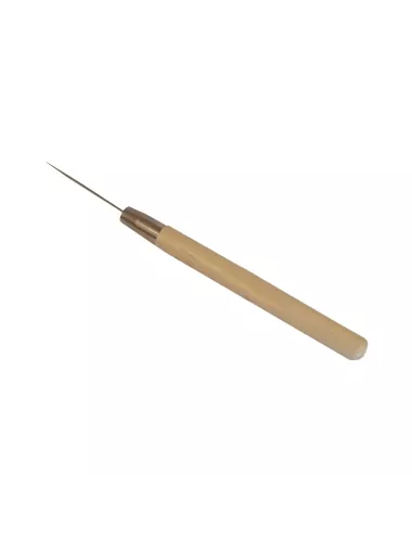 AIGUILLE POTIER ACIER MANCHE BOIS