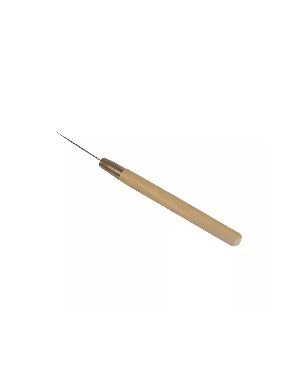 AIGUILLE POTIER ACIER MANCHE BOIS