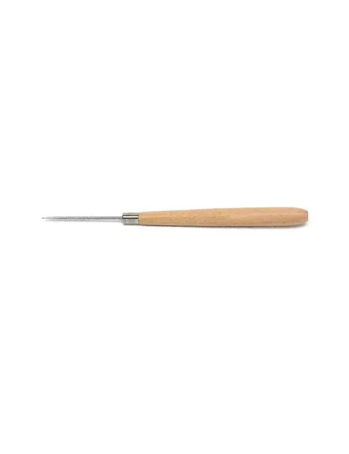 AIGUILLE POTIER INOX MANCHE BOIS DIAM 2 MM