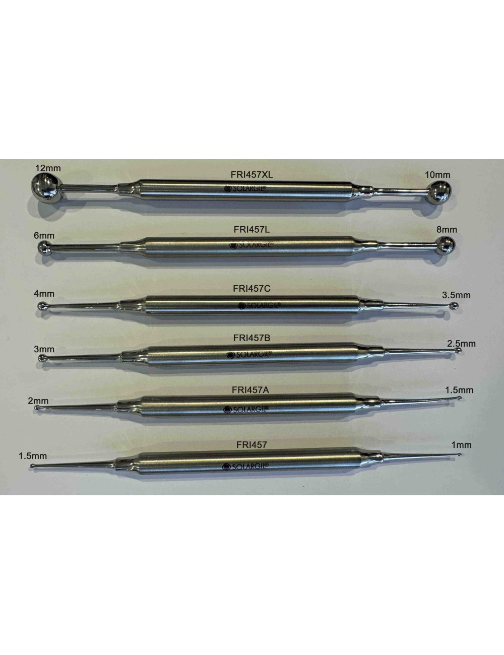 OUTIL INOX 165mm DOUBLE BOULE Ø 4-3.5