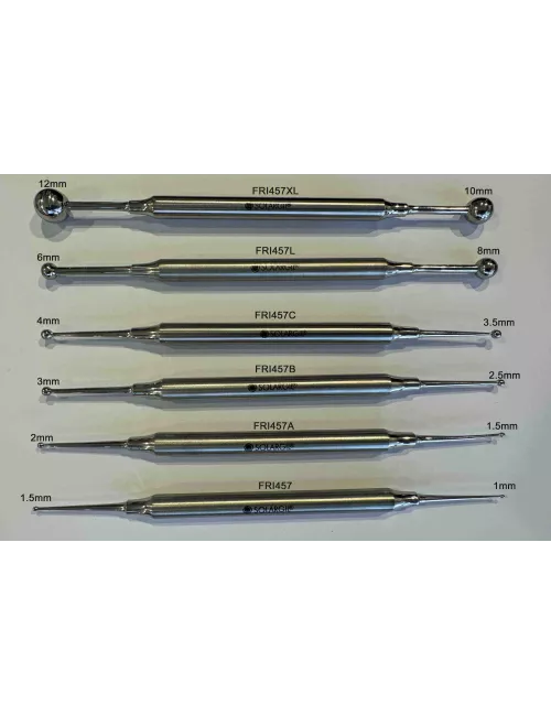 OUTIL INOX 165mm DOUBLE BOULE Ø 3-2.5