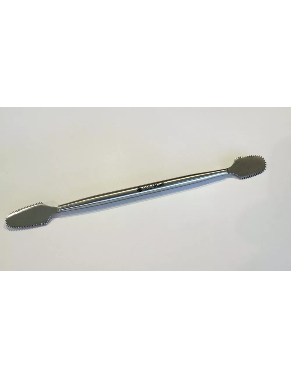 OUTIL INOX DOUBLE 160mm CRANTÉ FIN