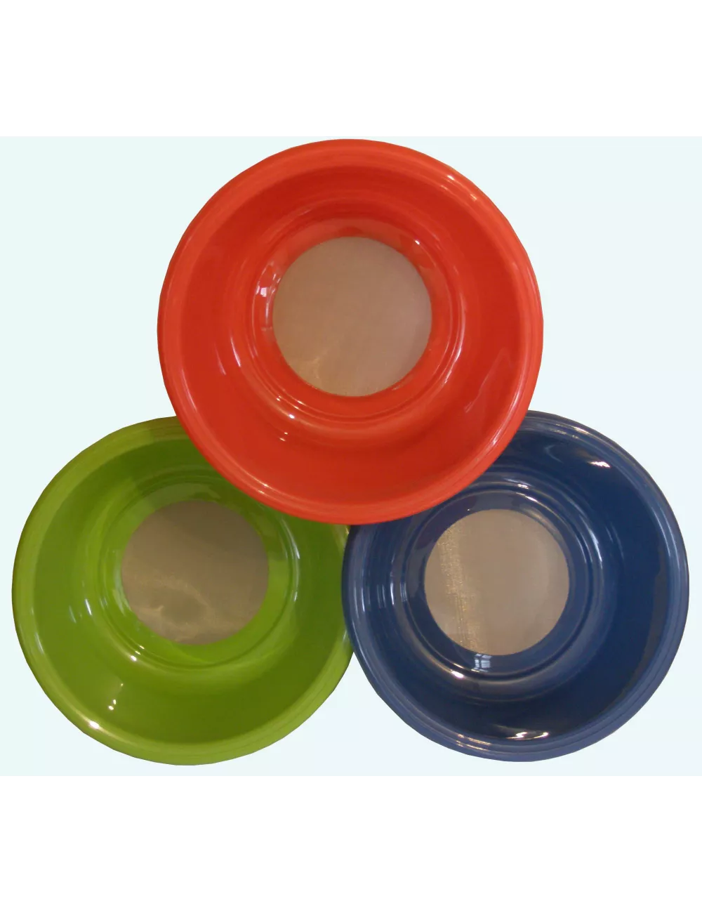 TAMIS PLASTIQUE ROUGE DIAM. 240 H. 95 MAILLE 60