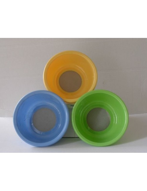 TAMIS PLASTIQUE BLEU DIAM. 160 H. 65 MAILLE 80