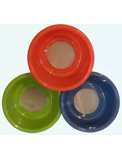 TAMIS PLASTIQUE BLEU DIAM. 240 H. 95 MAILLE 80