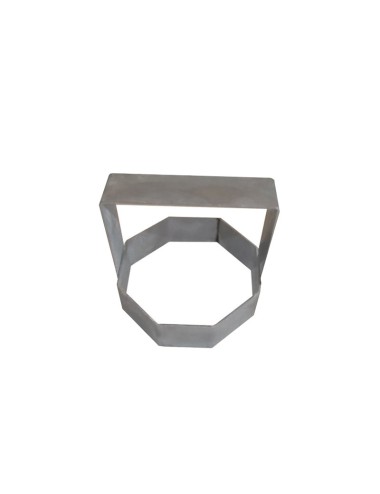 EMPORTE PIECE INOX OCTOGONAL DIAM 120 MM
