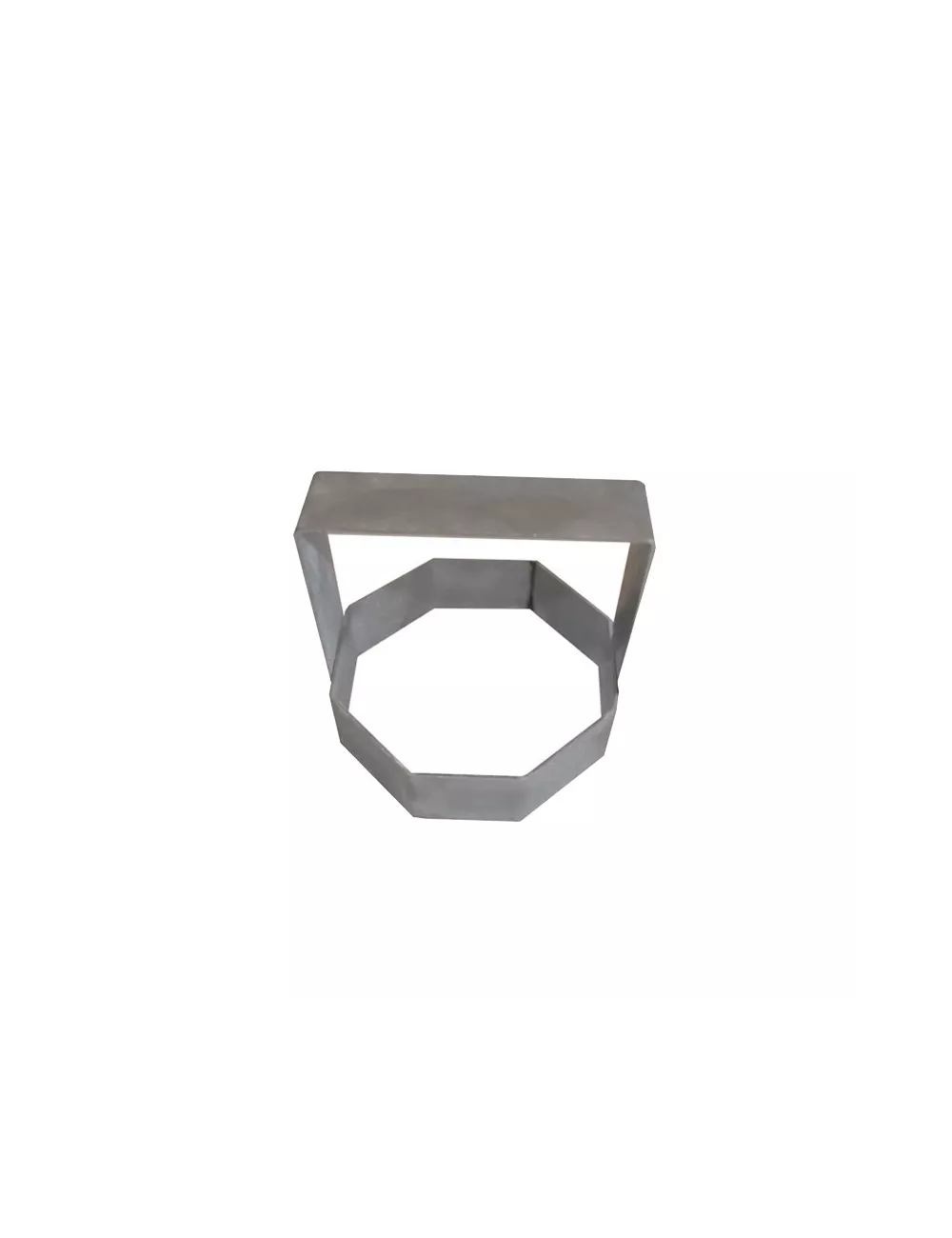 EMPORTE PIECE INOX OCTOGONAL DIAM 120 MM