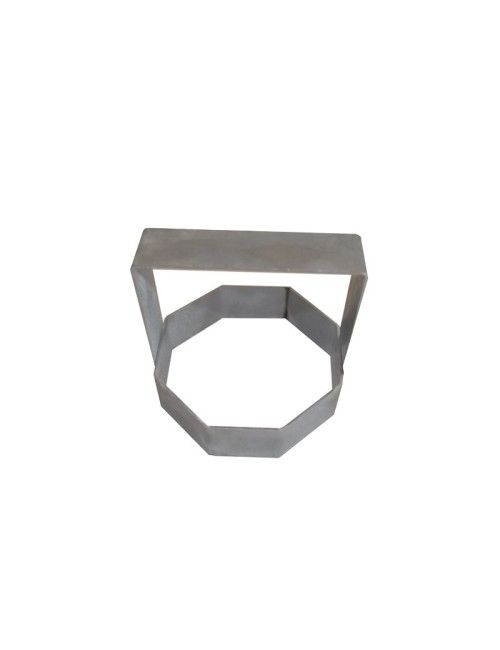 EMPORTE PIECE INOX OCTOGONAL DIAM 120 MM