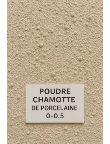 Chamotte de porcelaine 0–0,5 mm CHAMP01 – Charge blanche pour porcelaines et grès fins