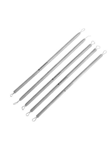 Set de 5 mirettes inox doubles extra fines SET5MIR – Outils de sculpture pour céramique