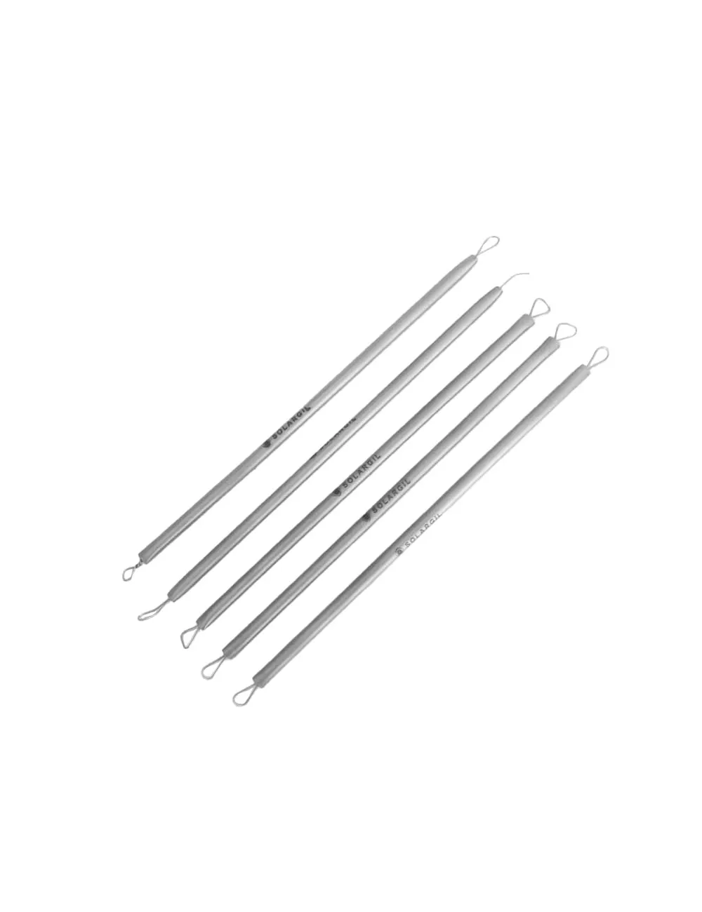 KIT DE 5 MIRETTES INOX DOUBLE EXTRA FINES FIL ROND 150 MM