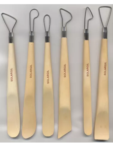 MIRETTE/EBAUCHOIR 20 CM LOT 6 UNITES ASSORTIES