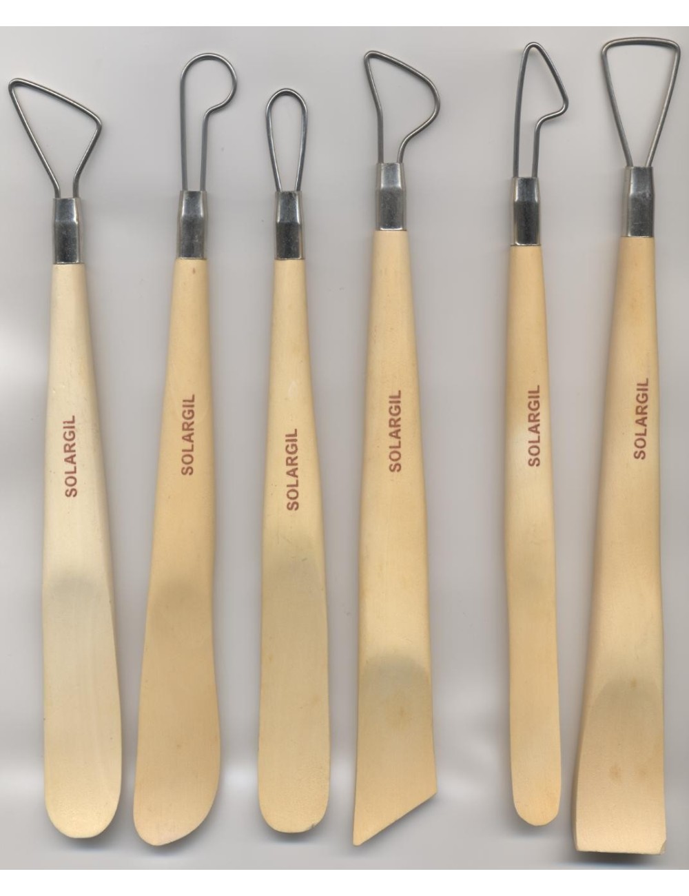 MIRETTE/EBAUCHOIR 20 CM LOT 6 UNITES ASSORTIES