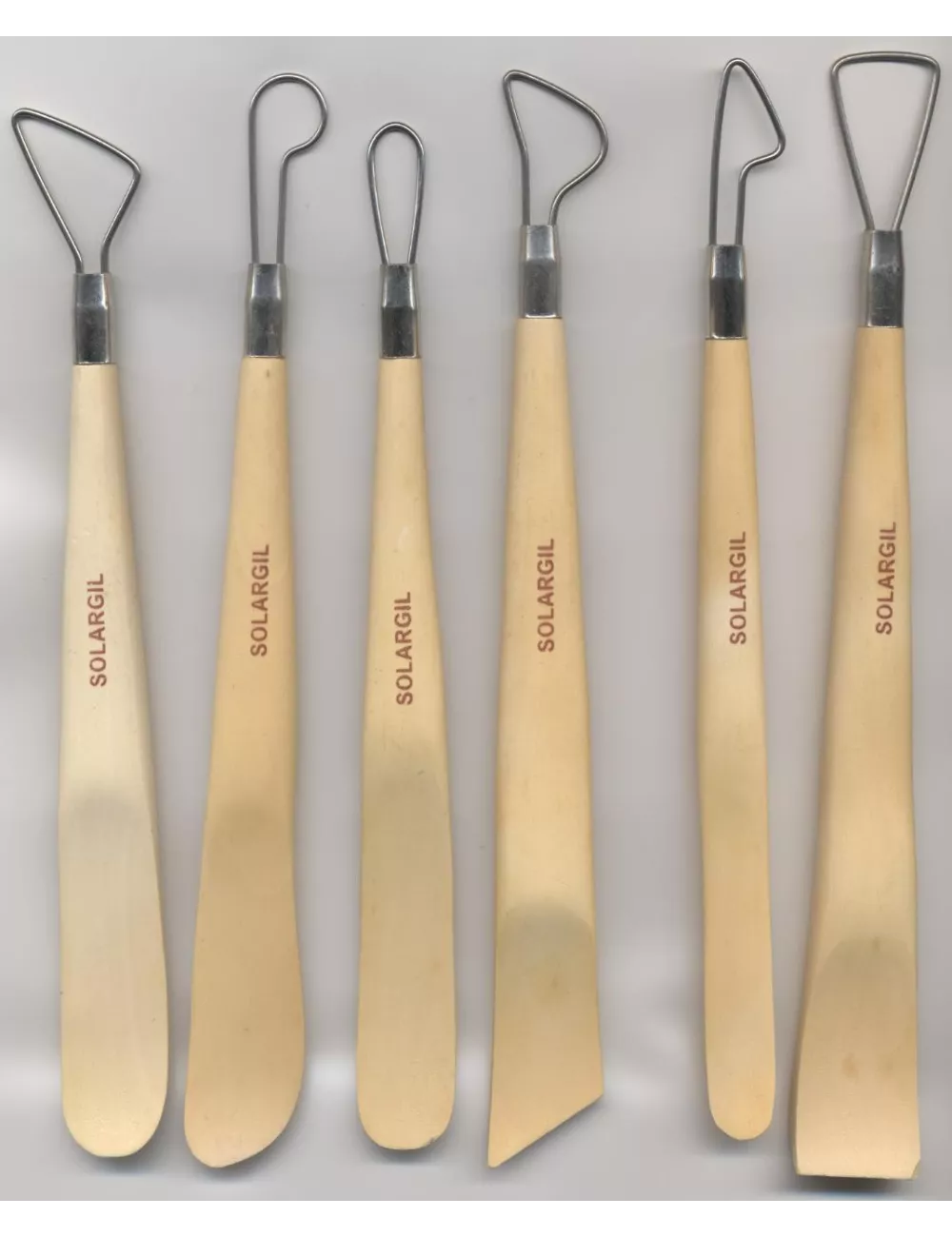 MIRETTE/EBAUCHOIR 20 CM LOT 6 UNITES ASSORTIES