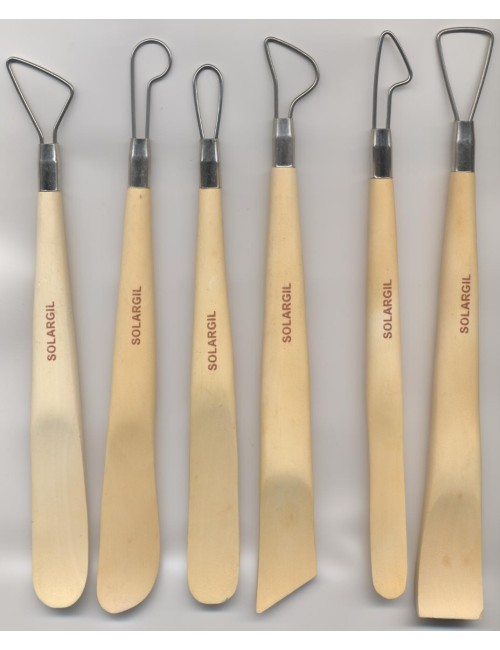 MIRETTE/EBAUCHOIR 20 CM LOT 6 UNITES ASSORTIES