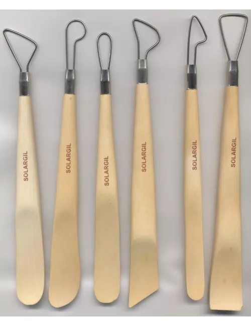 MIRETTE/EBAUCHOIR 20 CM LOT 6 UNITES ASSORTIES