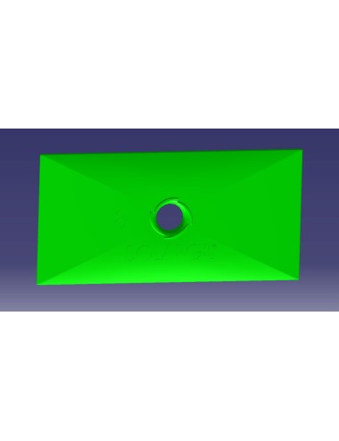 SPATULA RECTANGULAIRE 100*49 MM SPA8