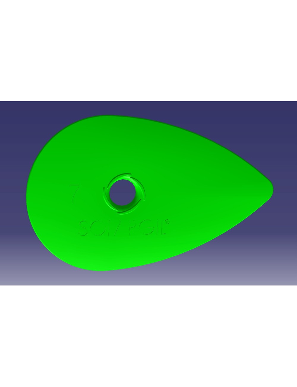 SPATULA OVALE 94*60 MM SPA7